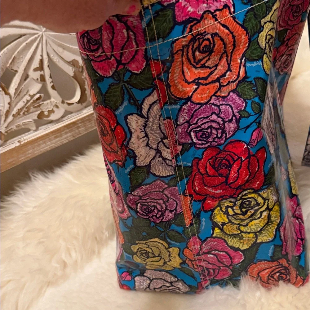 Consuela Vibrant Rose Pattern Tote - Picture 4 of 11